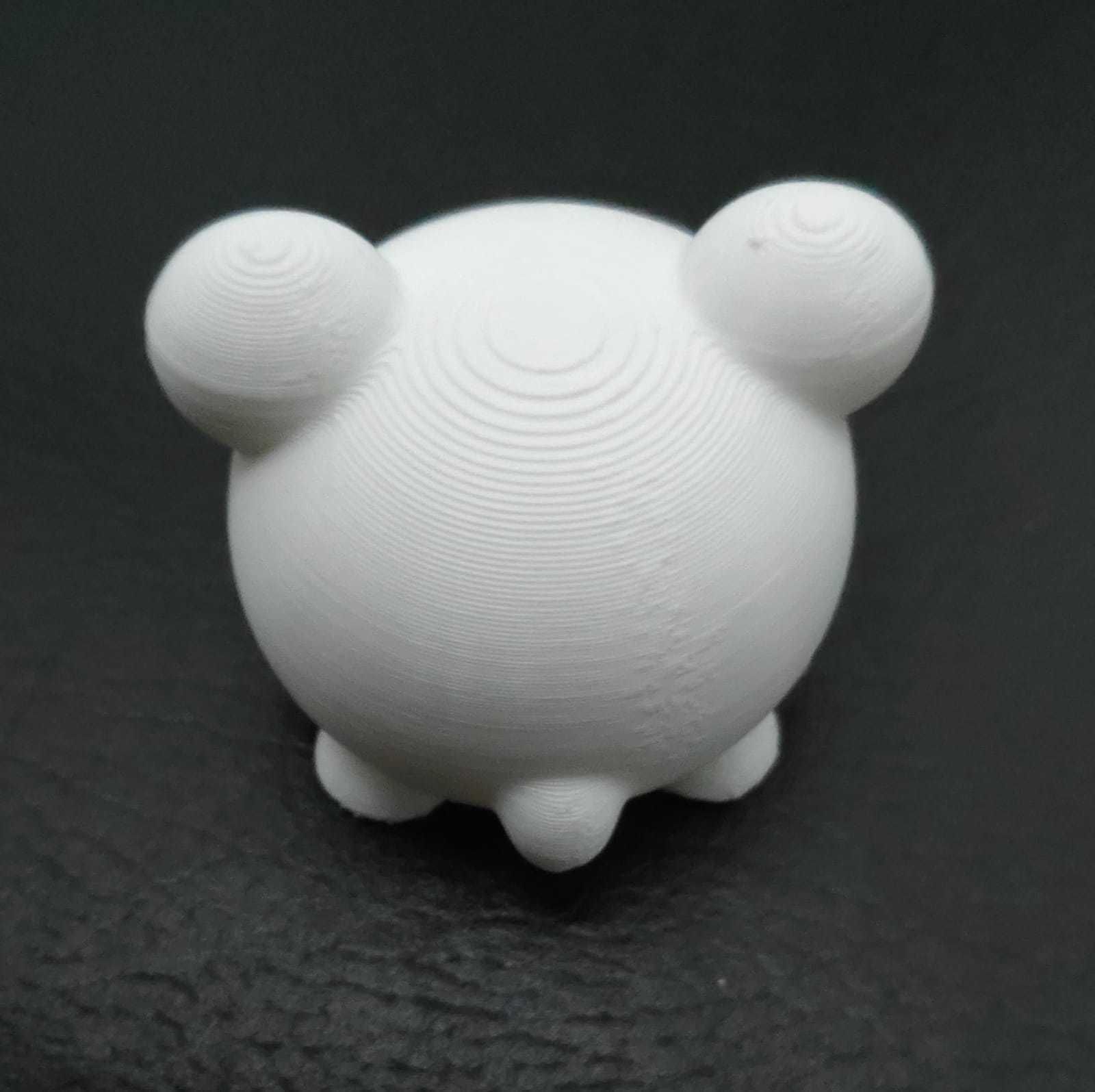 Little Round Bear 3D print model_12