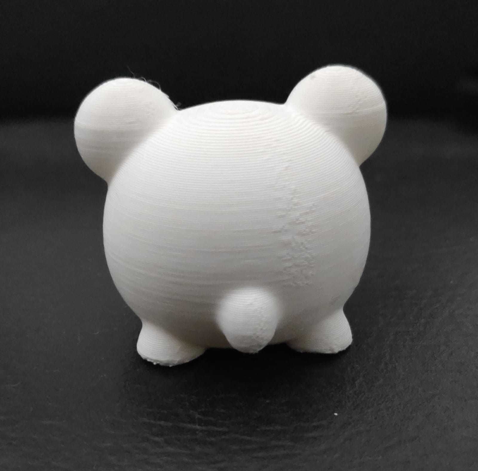 Little Round Bear 3D print model_6