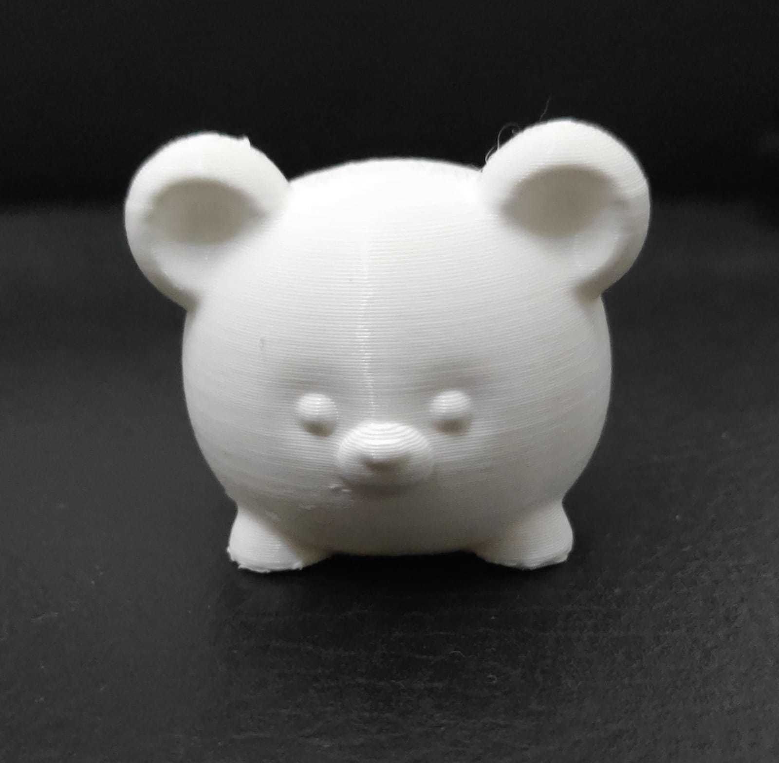 Little Round Bear 3D print model_9