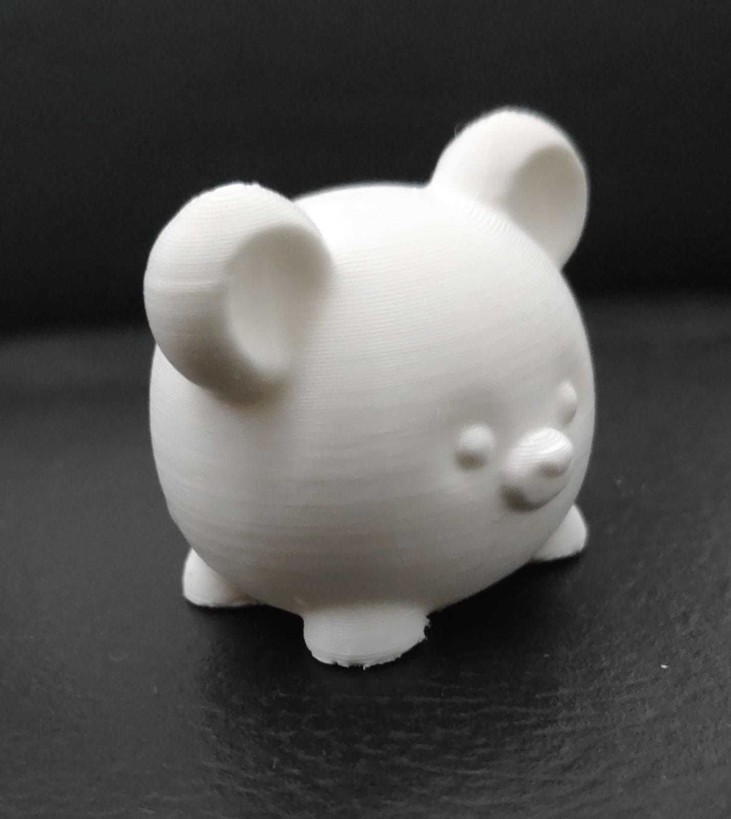 Little Round Bear 3D print model_4