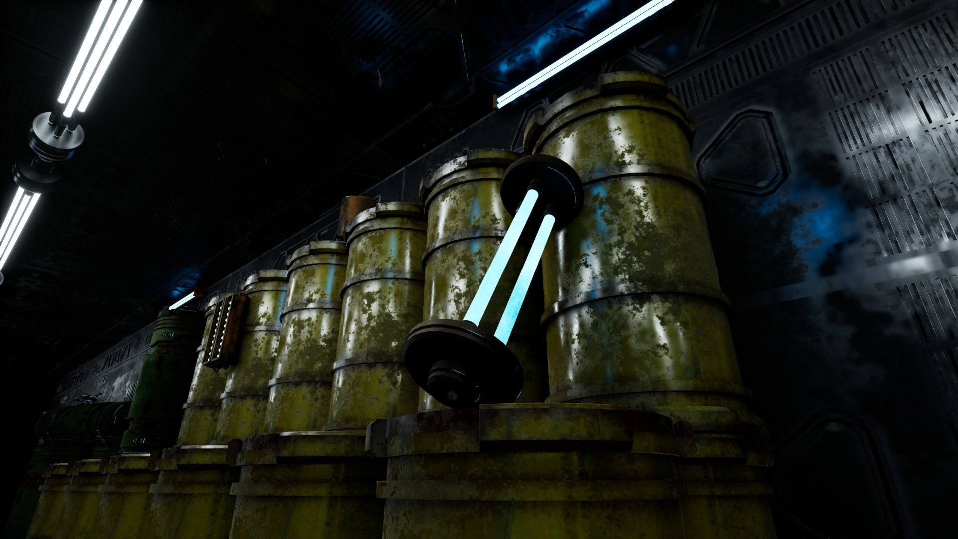 Scifi Enviroment  Low-poly 3D model_8