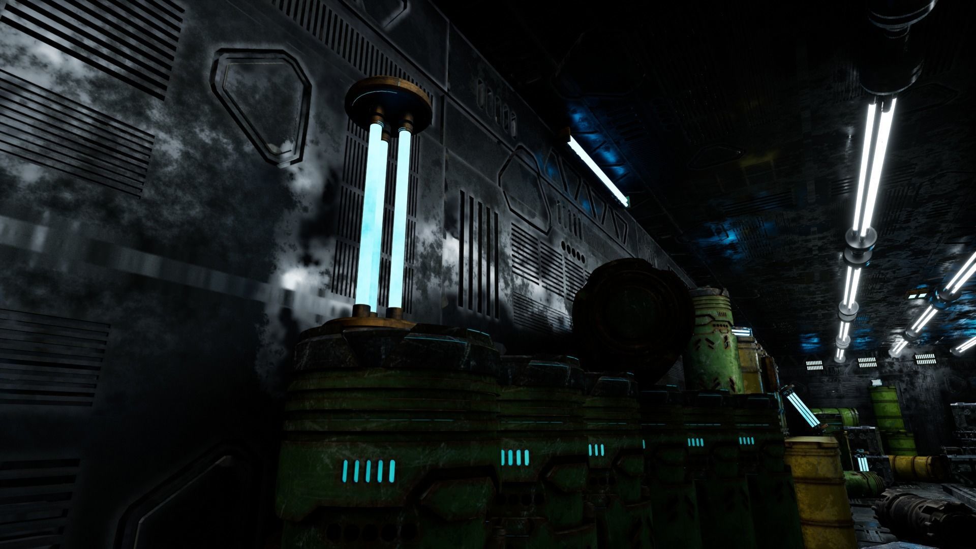 Scifi Enviroment  Low-poly 3D model_11