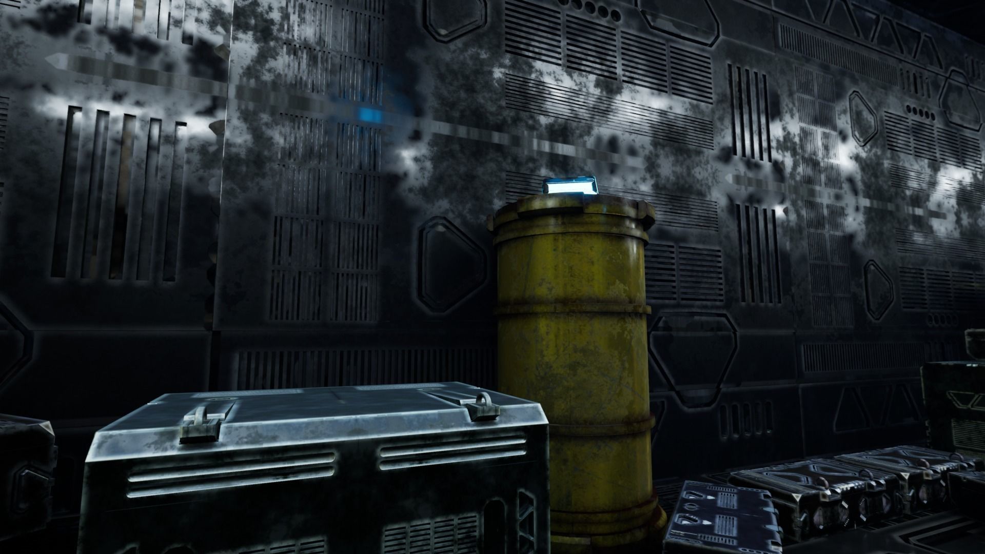 Scifi Enviroment  Low-poly 3D model_4