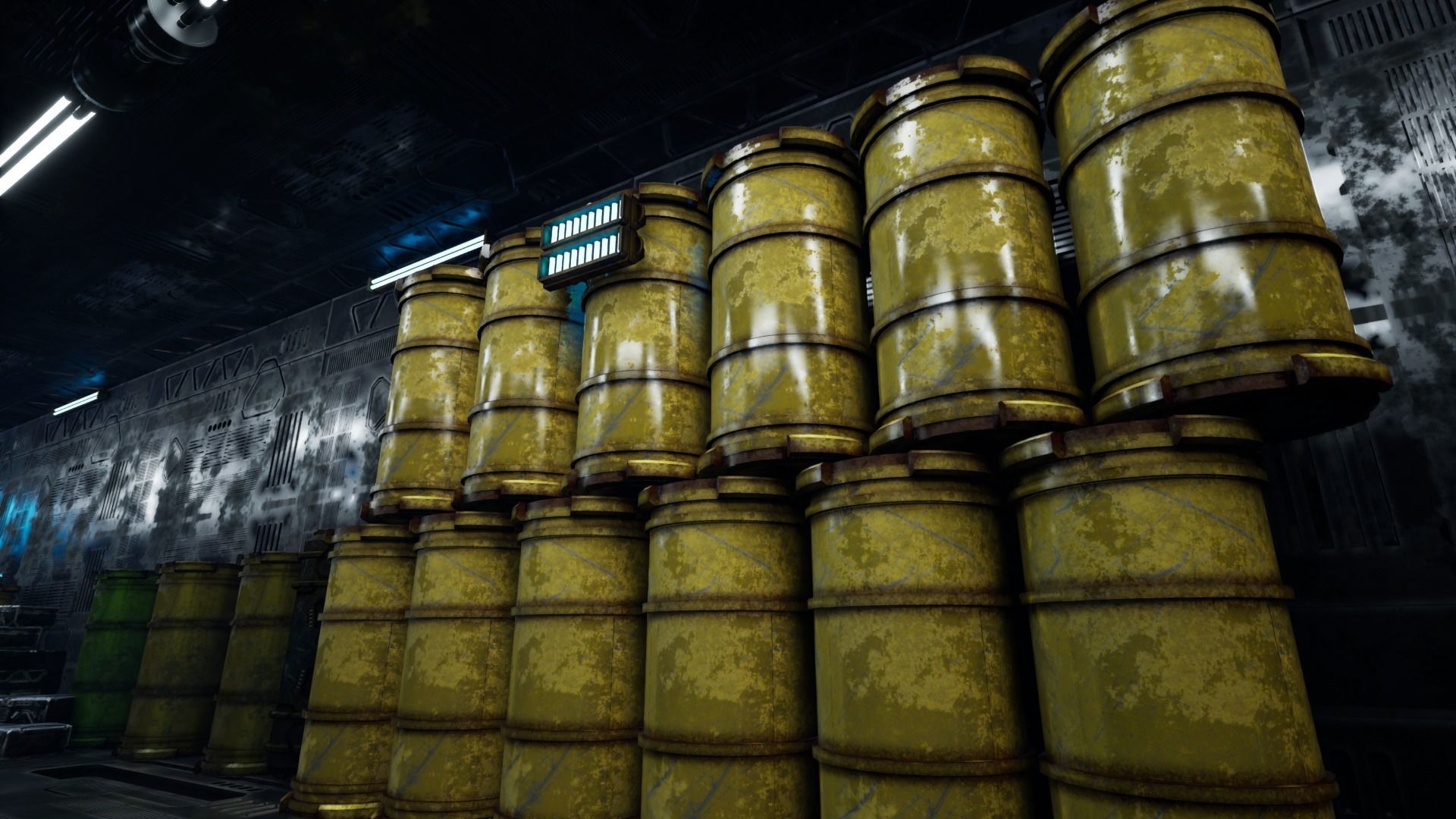 Scifi Enviroment  Low-poly 3D model_6