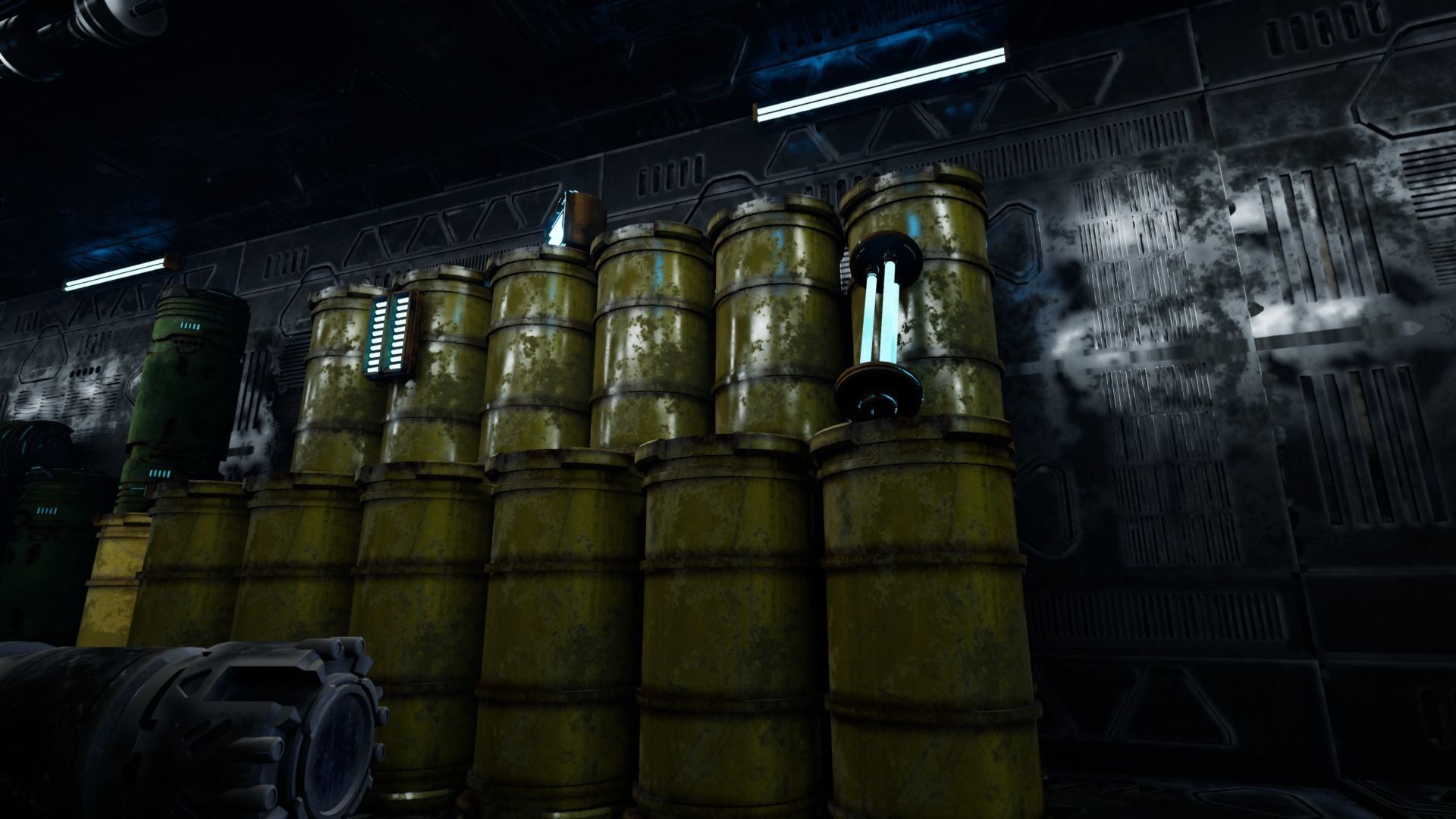 Scifi Enviroment  Low-poly 3D model_7