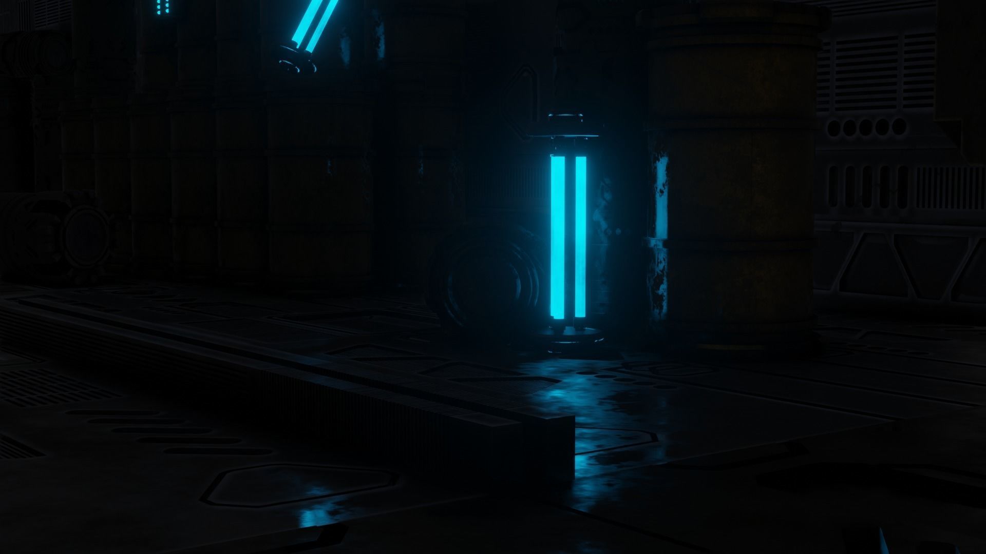 Scifi Enviroment  Low-poly 3D model_16