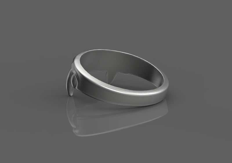 Vampire teeth ring 3d model for 3d printing 3D print model 3D print model_6