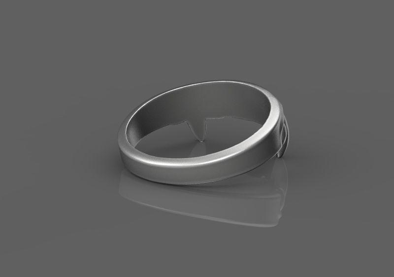 Vampire teeth ring 3d model for 3d printing 3D print model 3D print model_7