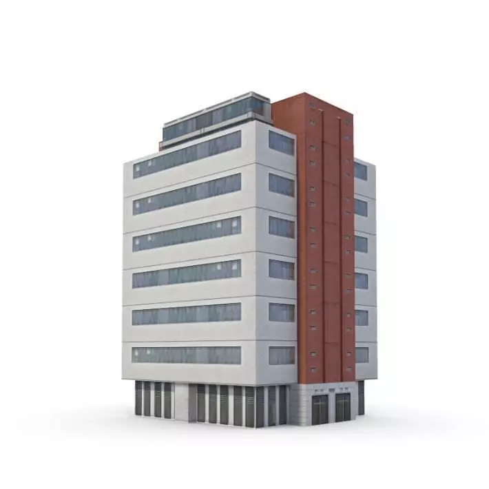Building Business Modern 3D model_0