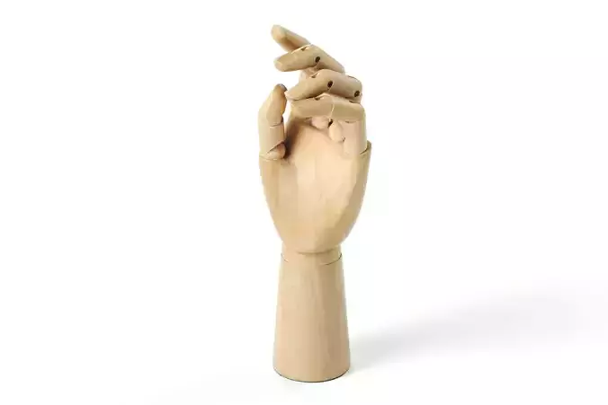 HAY - wooden hand 01