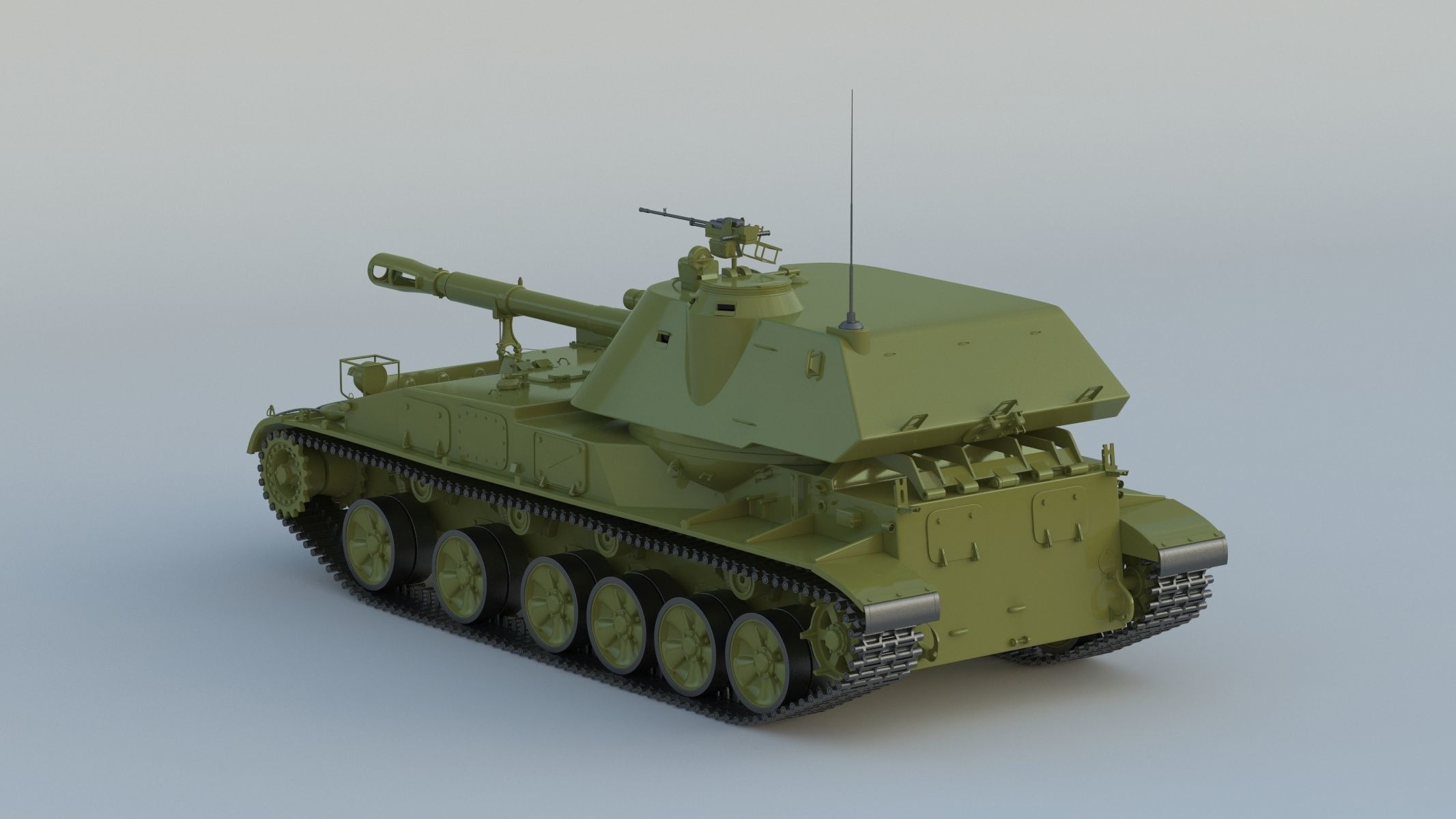 2S3 Akatsiya 3D model_6