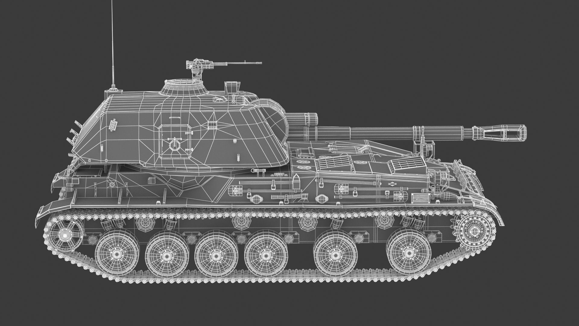 2S3 Akatsiya 3D model_23