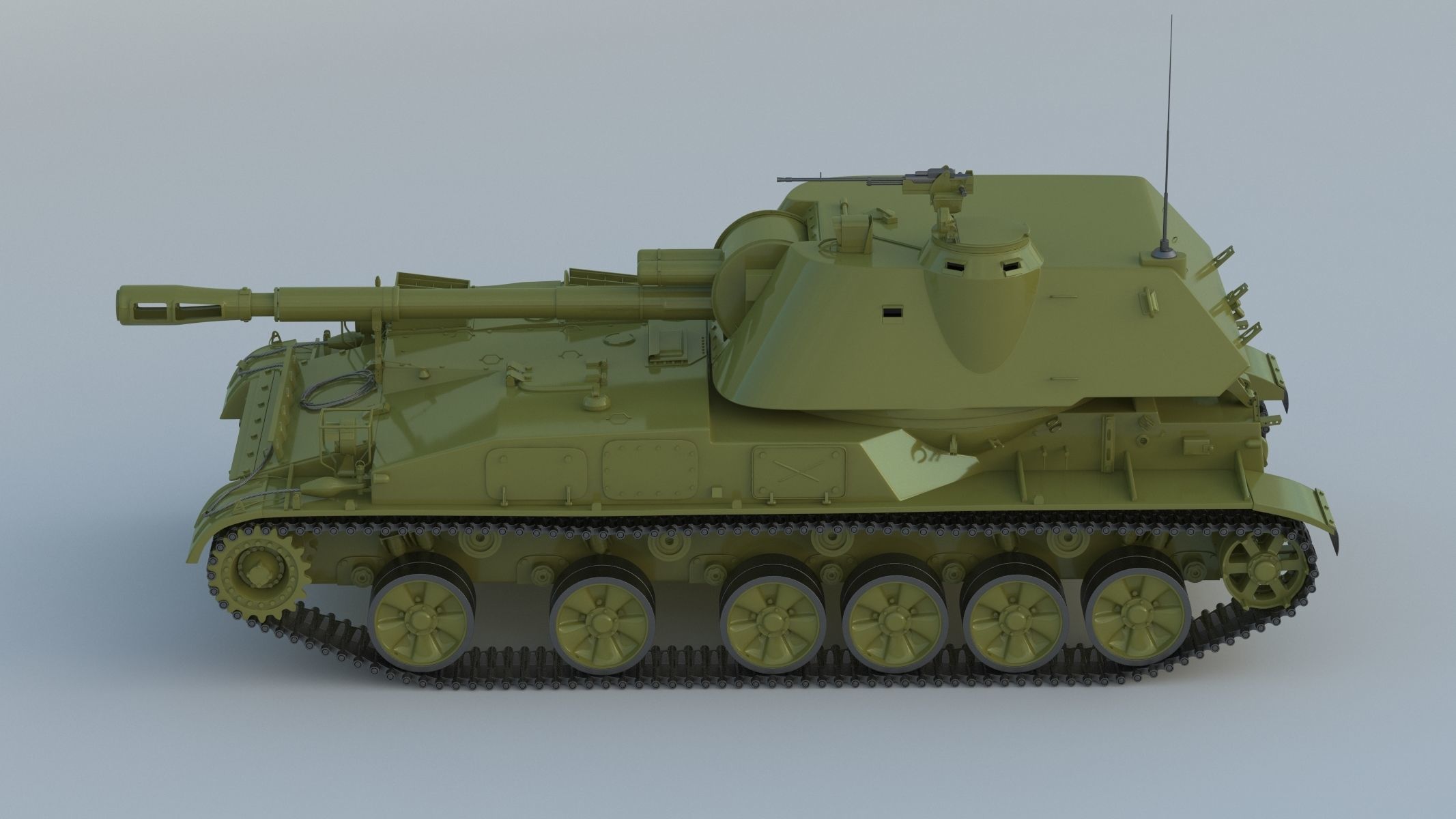 2S3 Akatsiya 3D model_7