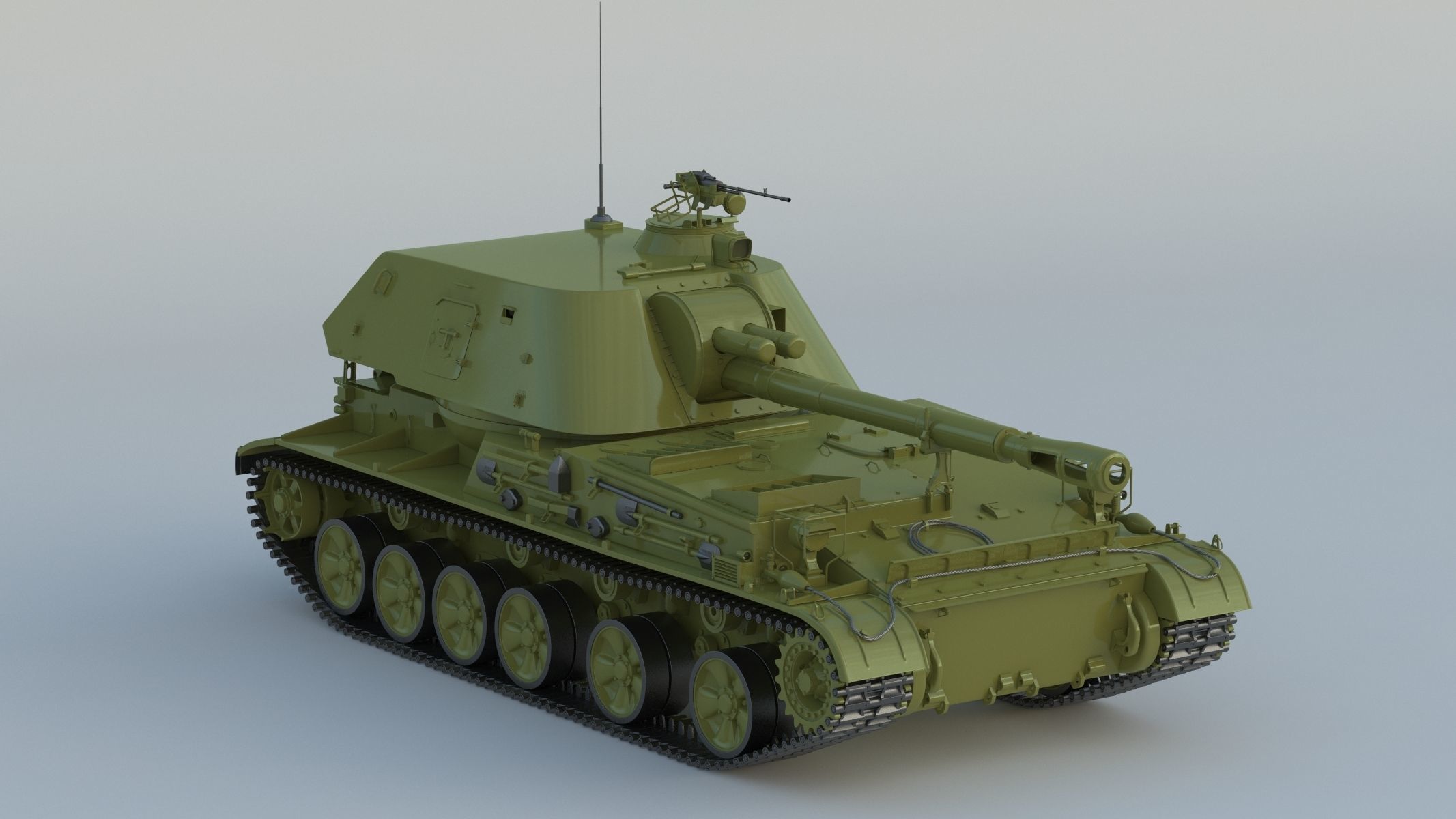 2S3 Akatsiya 3D model_2