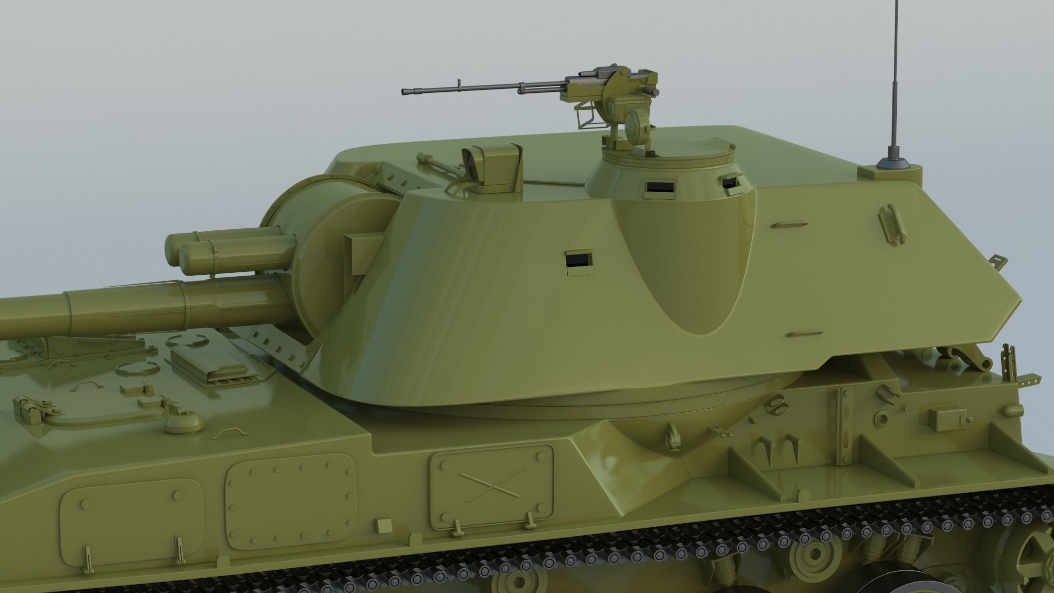 2S3 Akatsiya 3D model_10