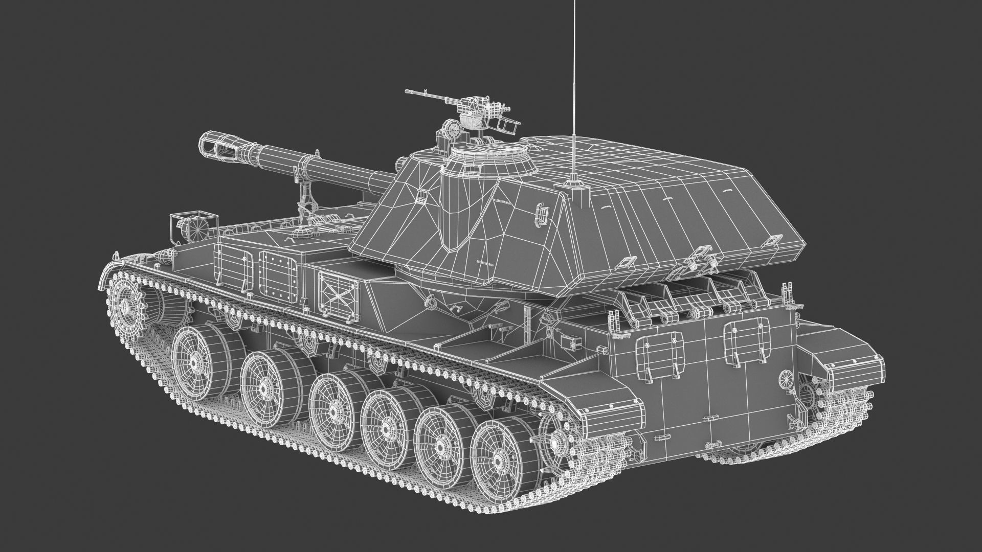 2S3 Akatsiya 3D model_26