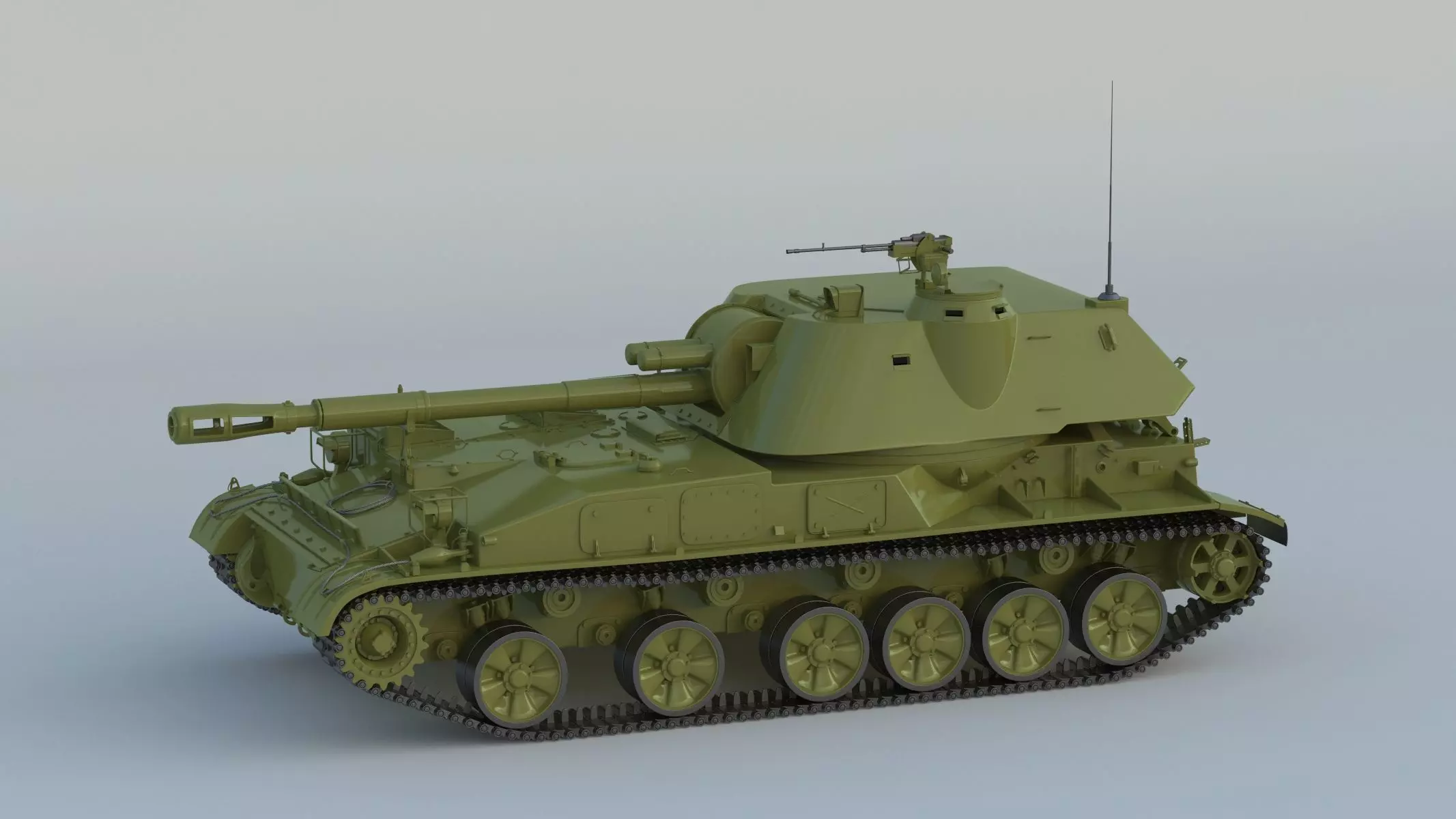 2S3 Akatsiya 3D model_0