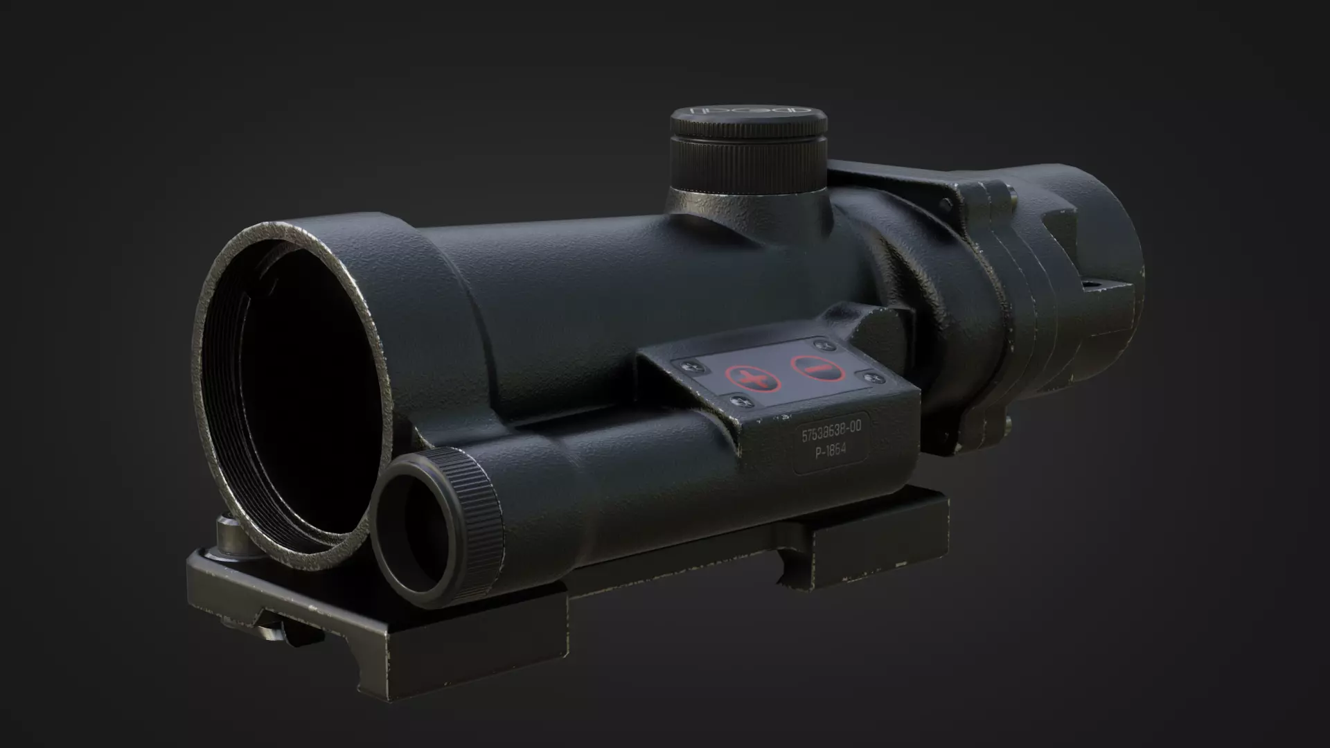 DCM-1 Szafir Scope Low-poly 3D model_0
