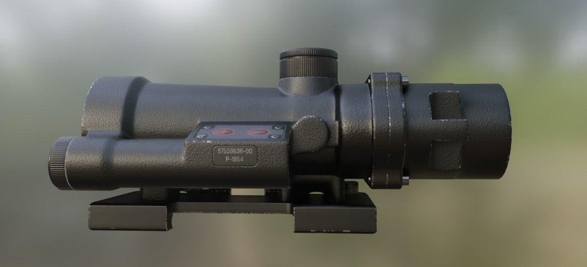 DCM-1 Szafir Scope Low-poly 3D model_2