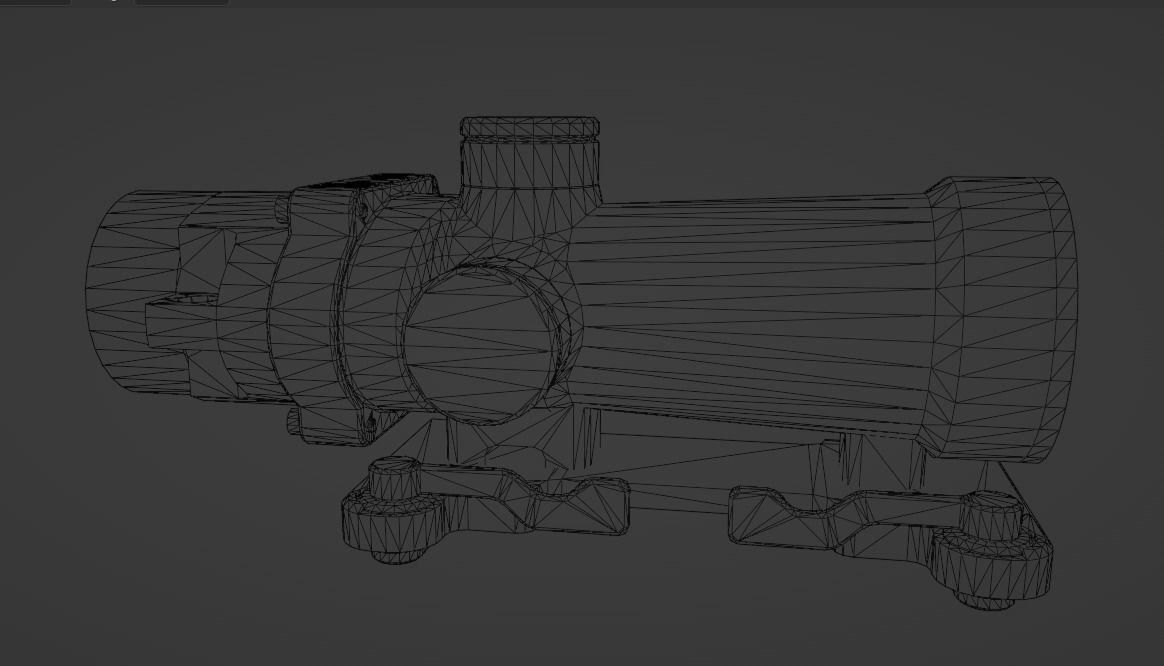 DCM-1 Szafir Scope Low-poly 3D model_8
