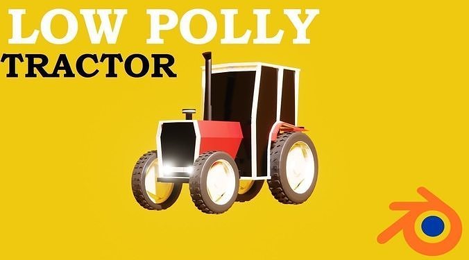 Massey Ferguson 398 Tractor Low-poly 3D model
