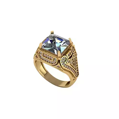 Man ring 3D printable for gold and silver