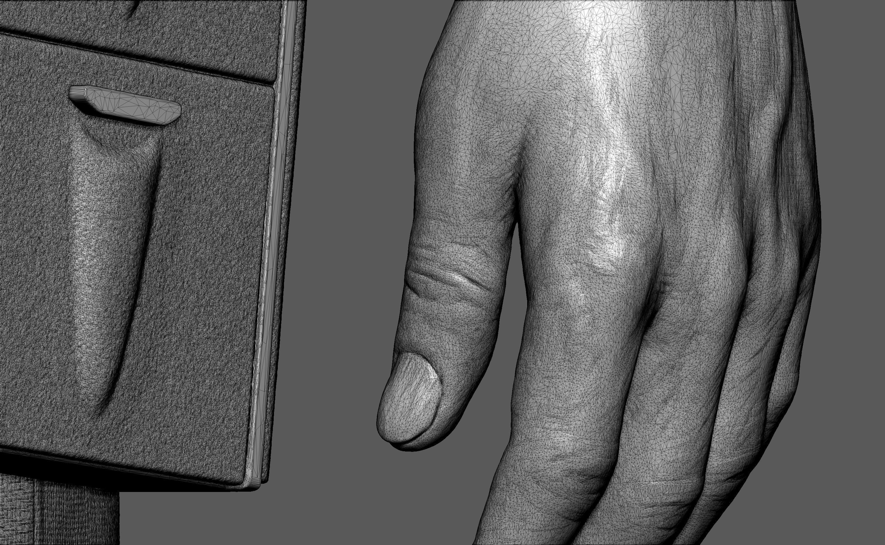 Leonard Nimoy as Mr Spock Sculpture Printable 3D Model 3D print model_12