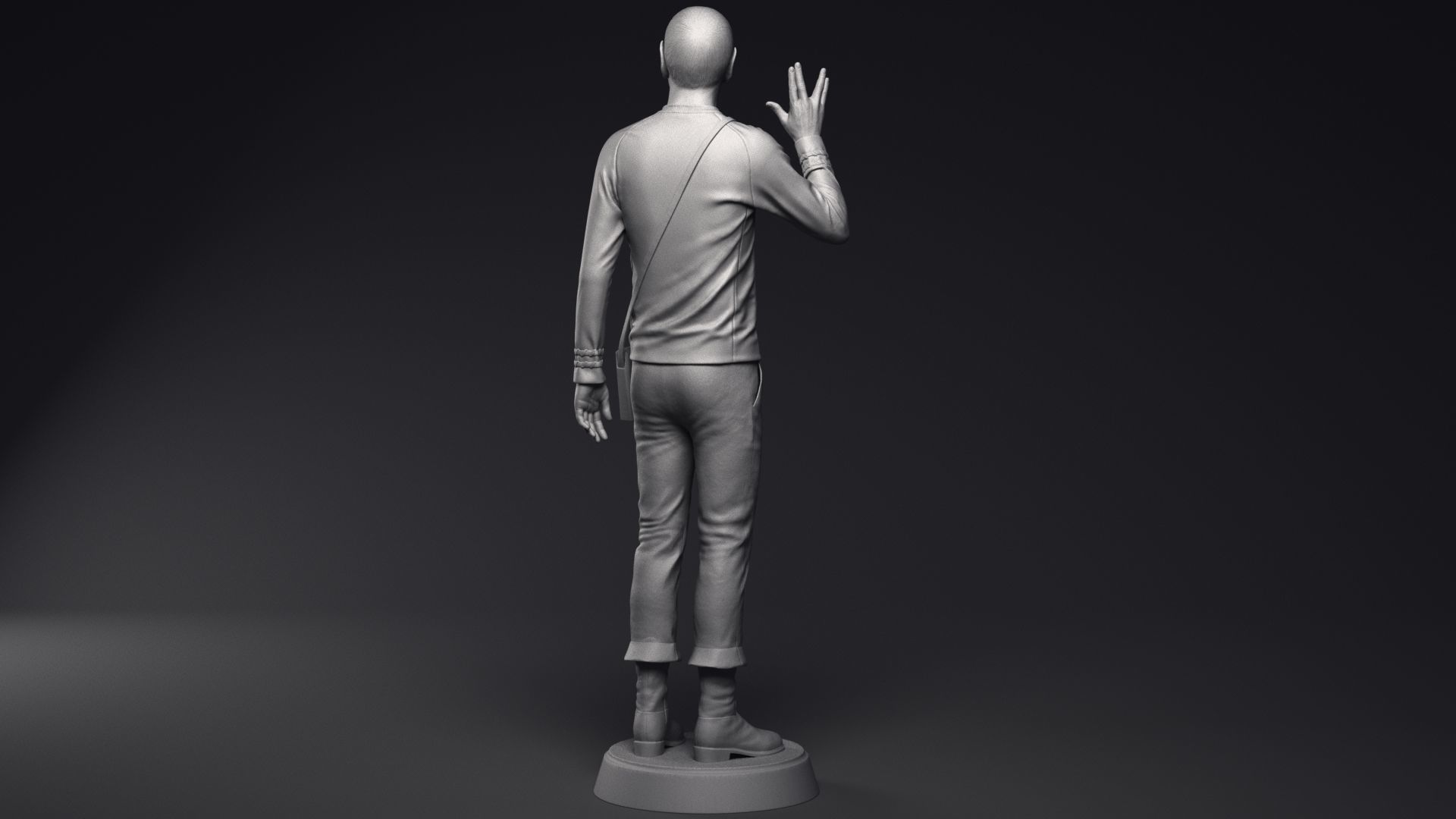 Leonard Nimoy as Mr Spock Sculpture Printable 3D Model 3D print model_21