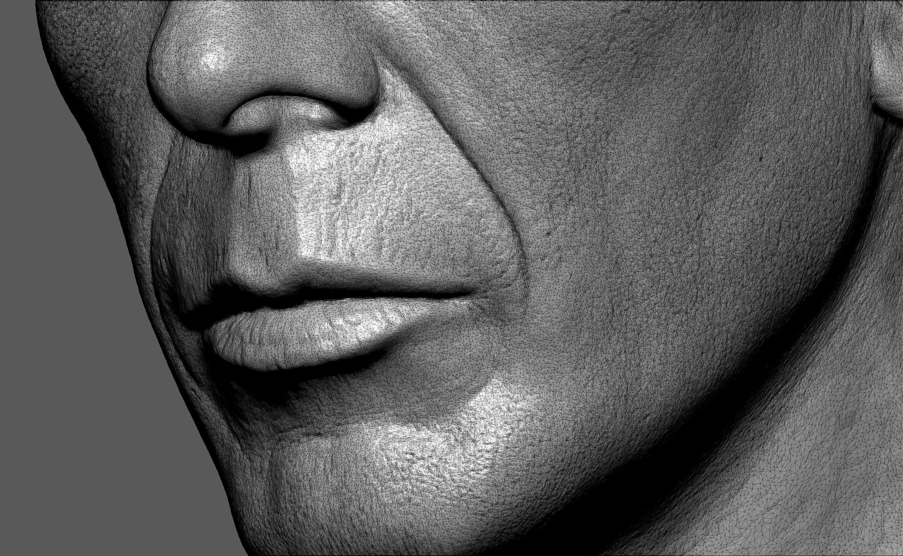 Leonard Nimoy as Mr Spock Sculpture Printable 3D Model 3D print model_13