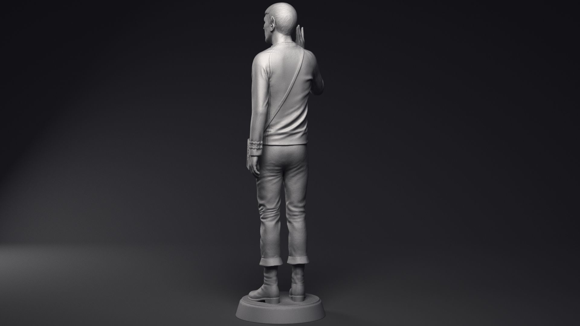 Leonard Nimoy as Mr Spock Sculpture Printable 3D Model 3D print model_19