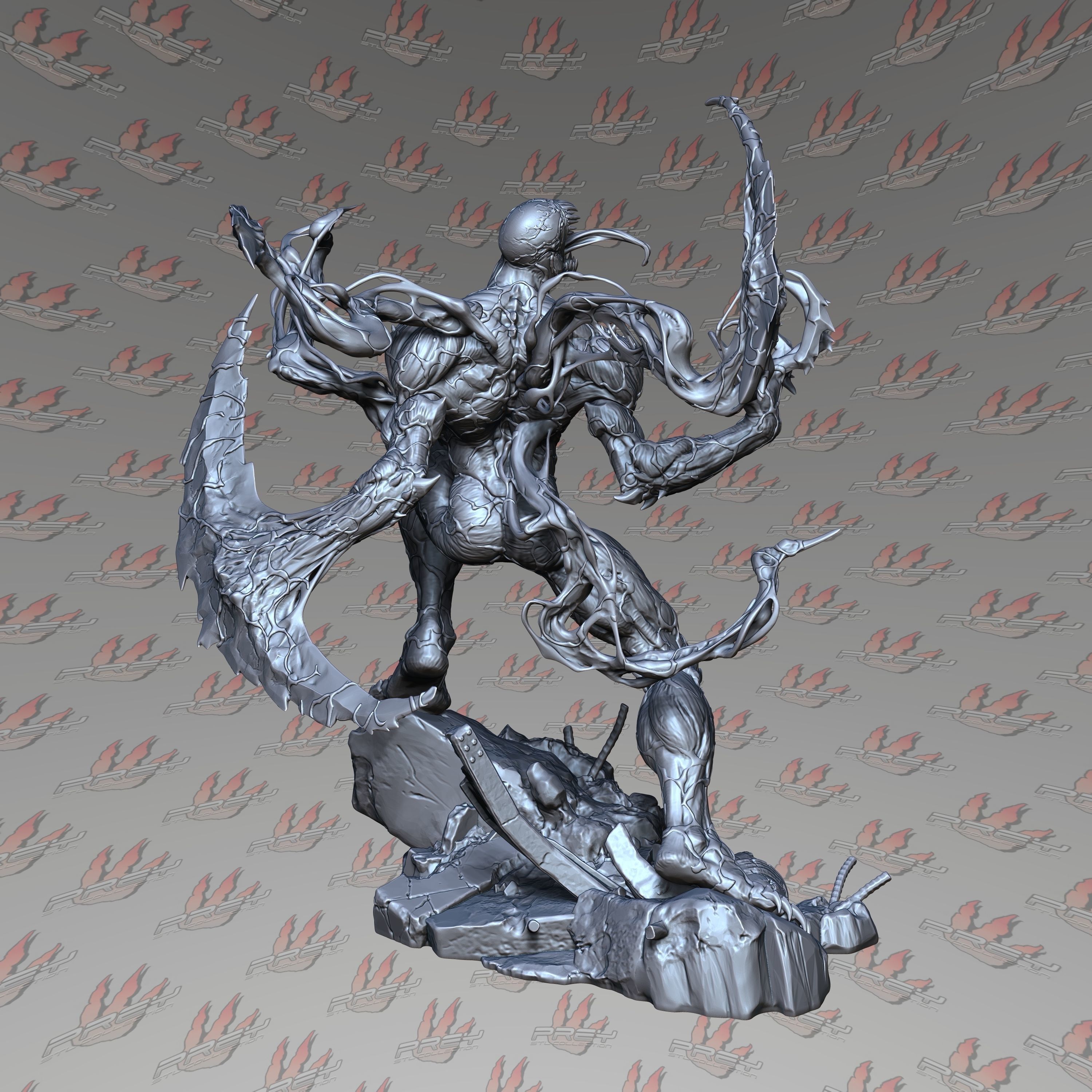 Carnage 32mm 3D print model_3