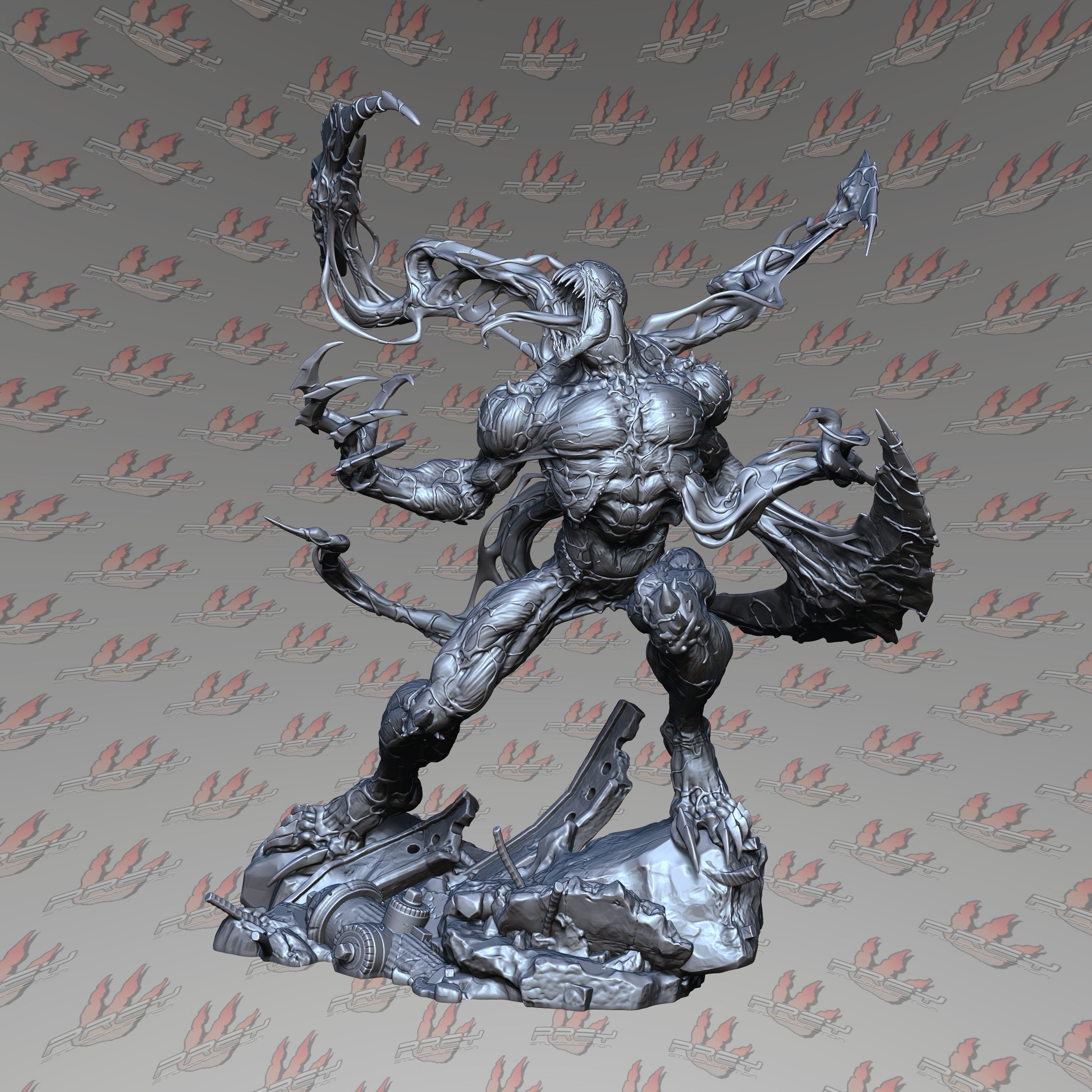 Carnage 32mm 3D print model_5