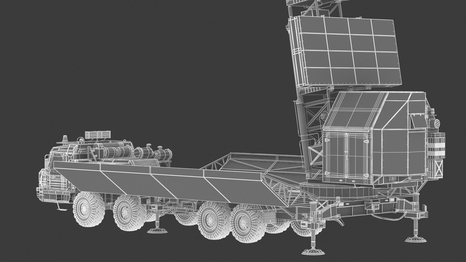 55Zh6ME Nebo M RLMS LBand Radar System 3D model CGTrader