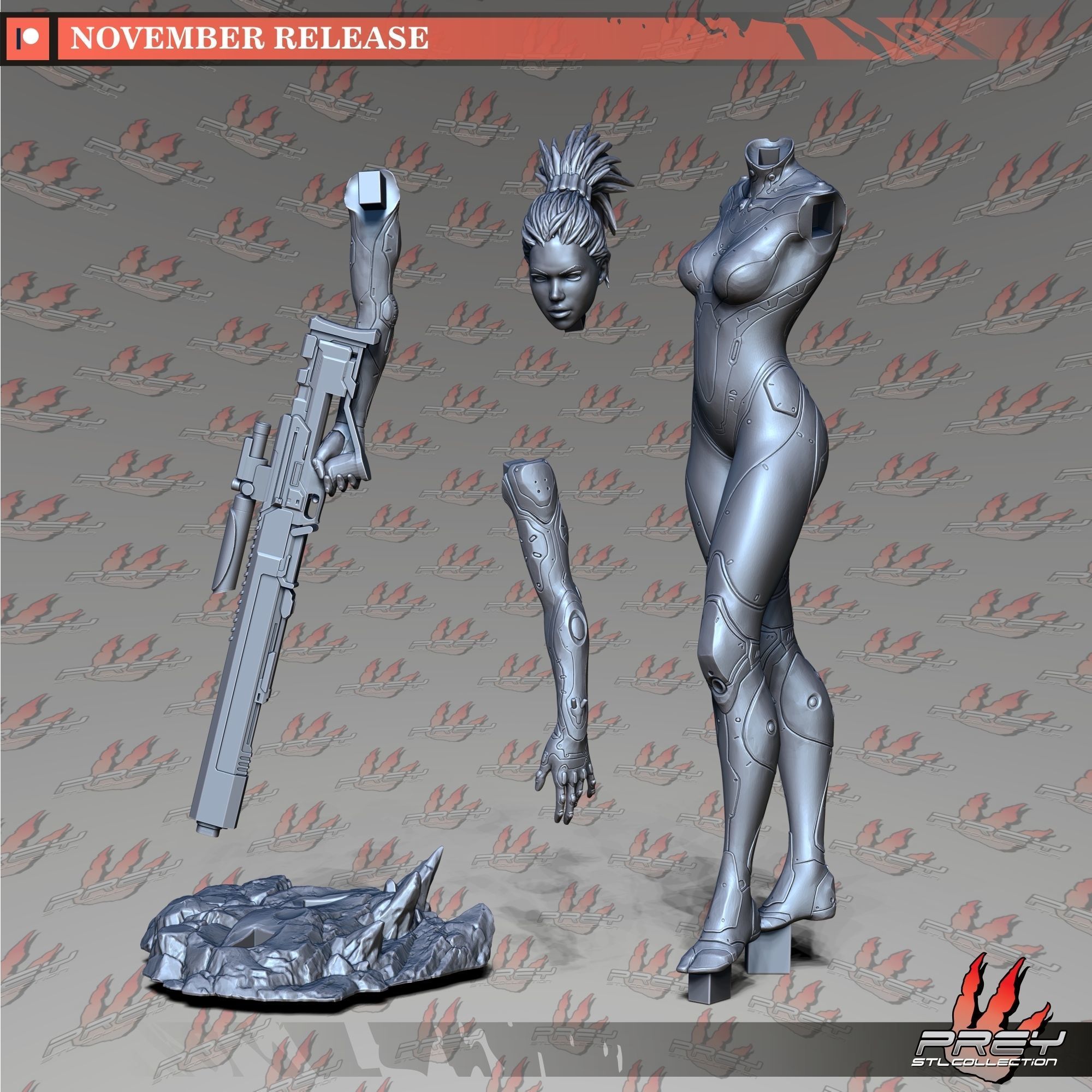 Sarah Kerrigan 1-10 3D print model_7