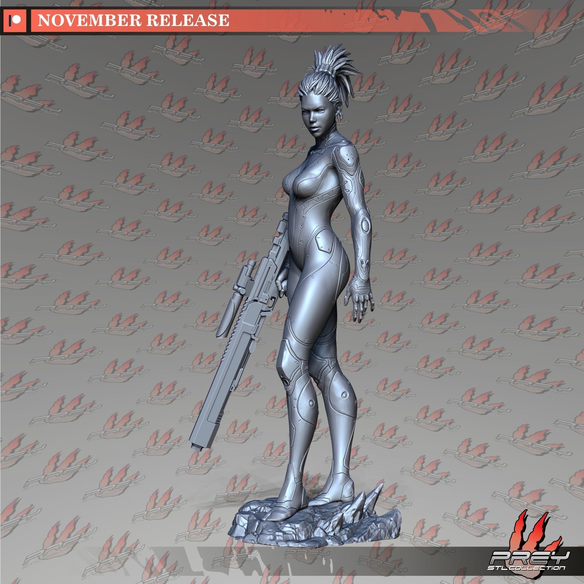 Sarah Kerrigan 32mm 3D print model_6