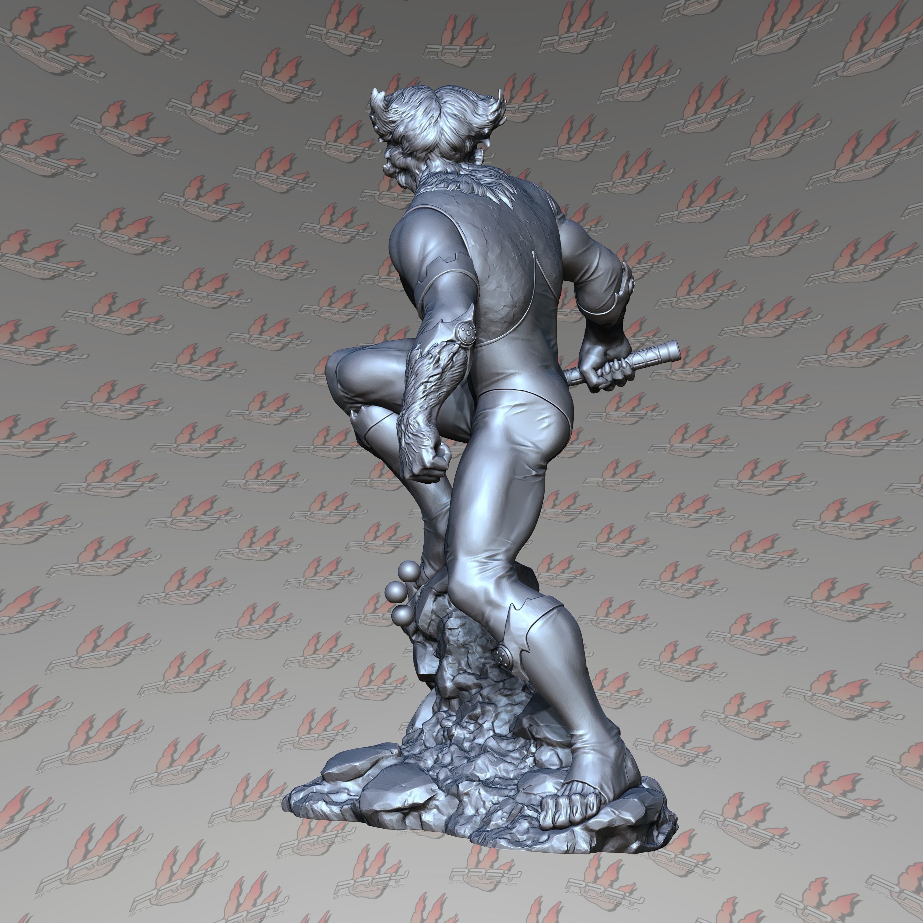 Tygra 32mm 3D print model_4