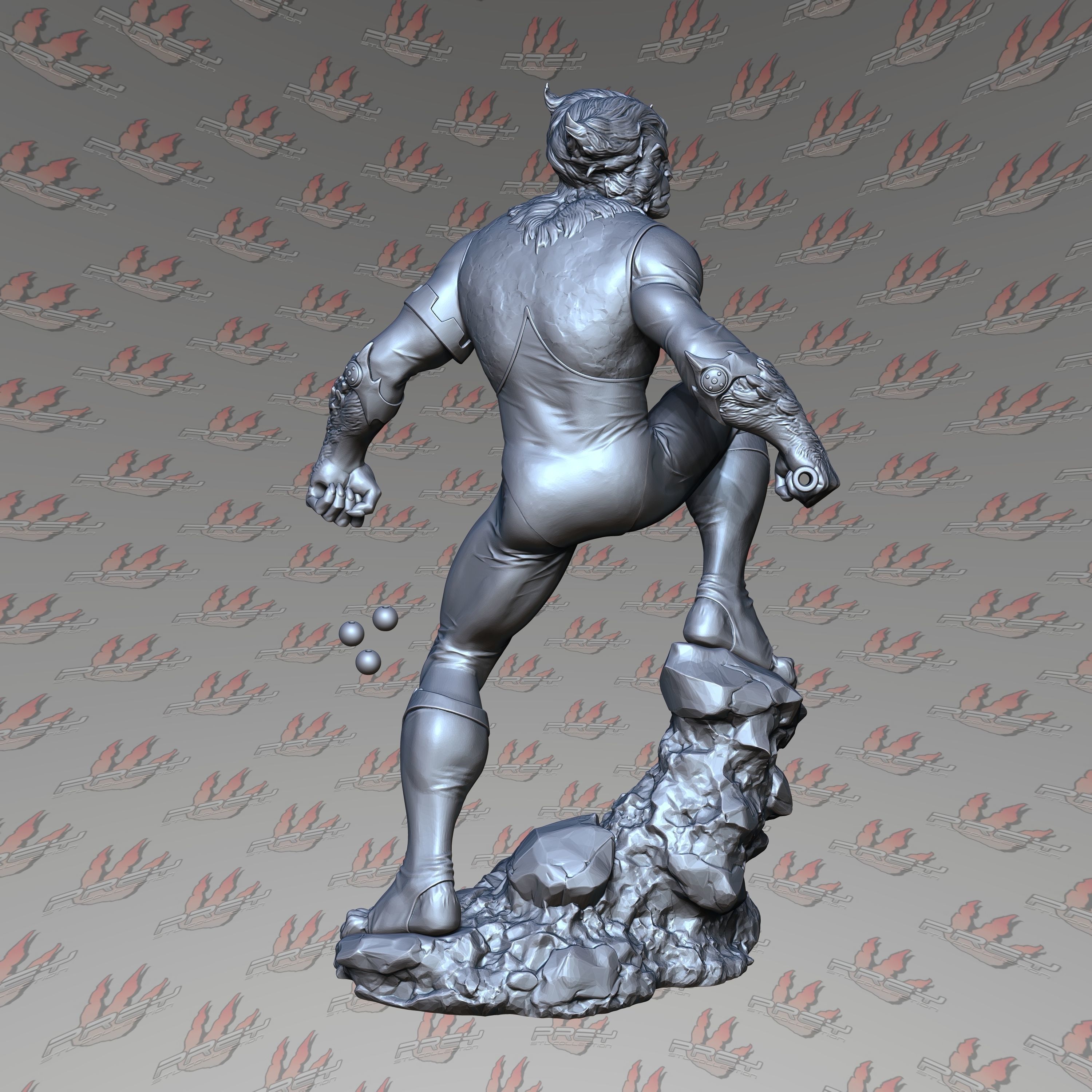 Tygra 32mm 3D print model_3