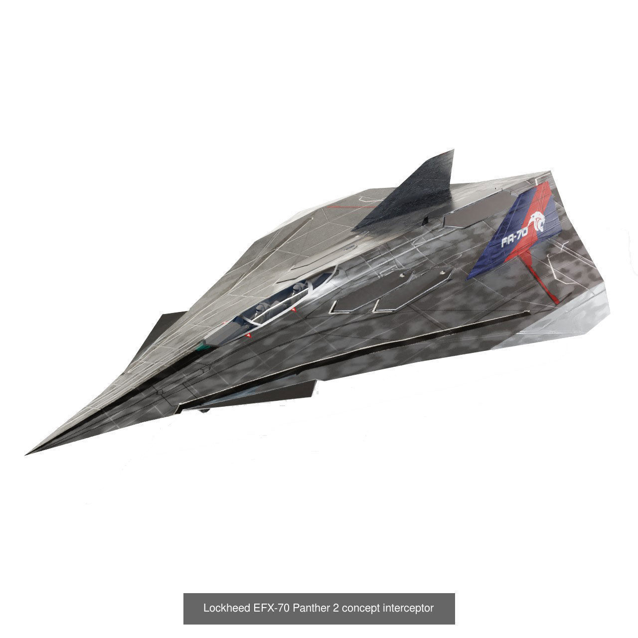 Concept generic future aircraft set - 24 airplanes 3D Model Collection_13