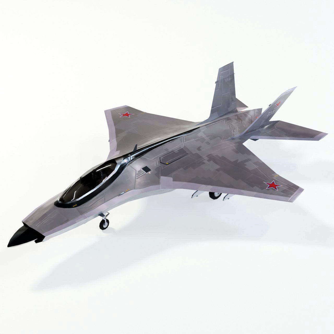 Concept generic future aircraft set - 24 airplanes 3D Model Collection_11