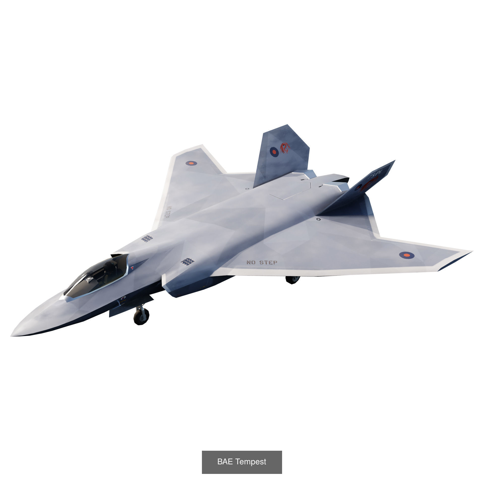 Concept generic future aircraft set - 24 airplanes 3D Model Collection_3
