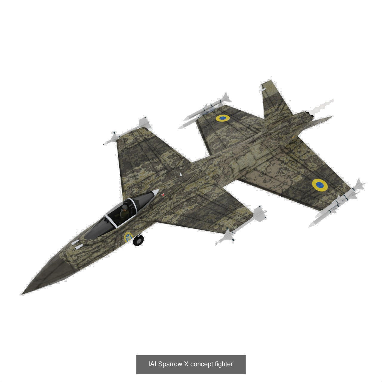 Concept generic future aircraft set - 24 airplanes 3D Model Collection_20
