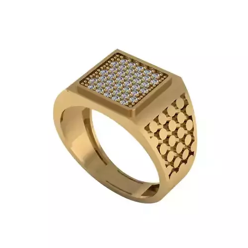 Man ring 3D printable for gold and silver