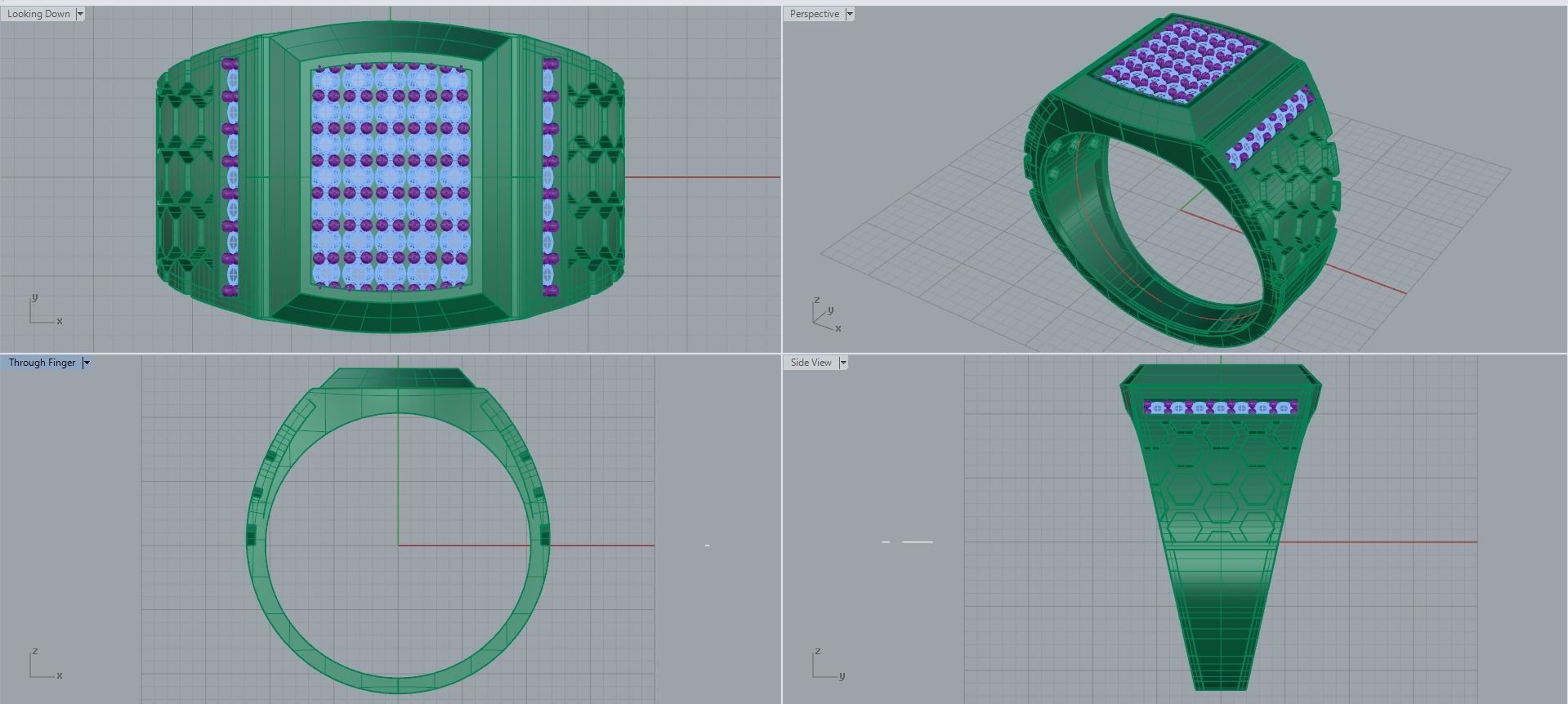 Man ring 3D printable for gold and silver 3D print model_2