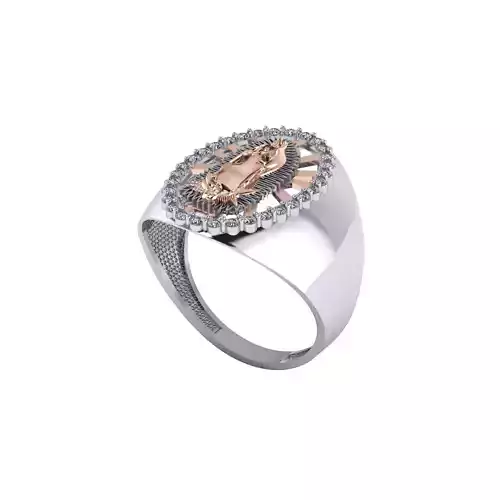 Man ring 3D printable for gold and silver