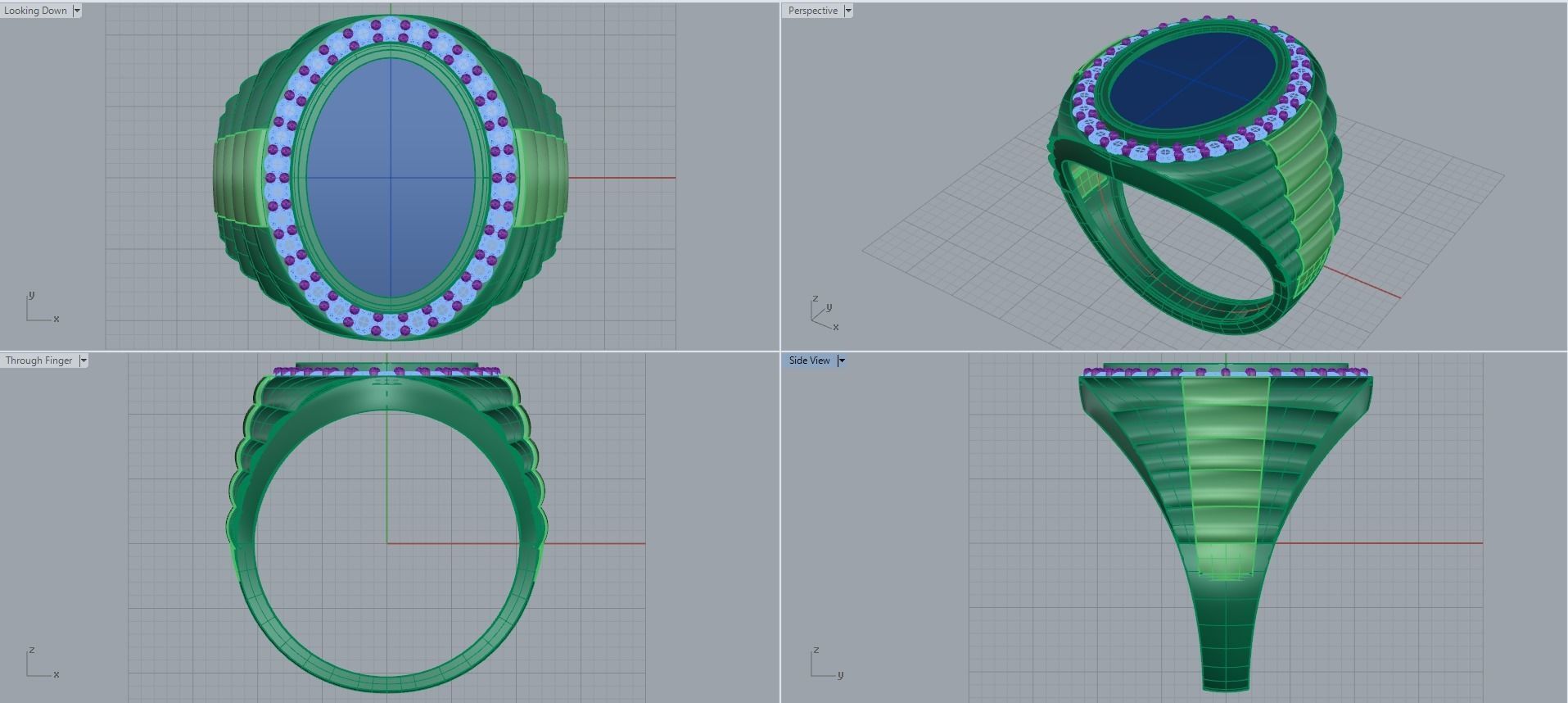 Man ring 3D printable for gold and silver 3D print model_2
