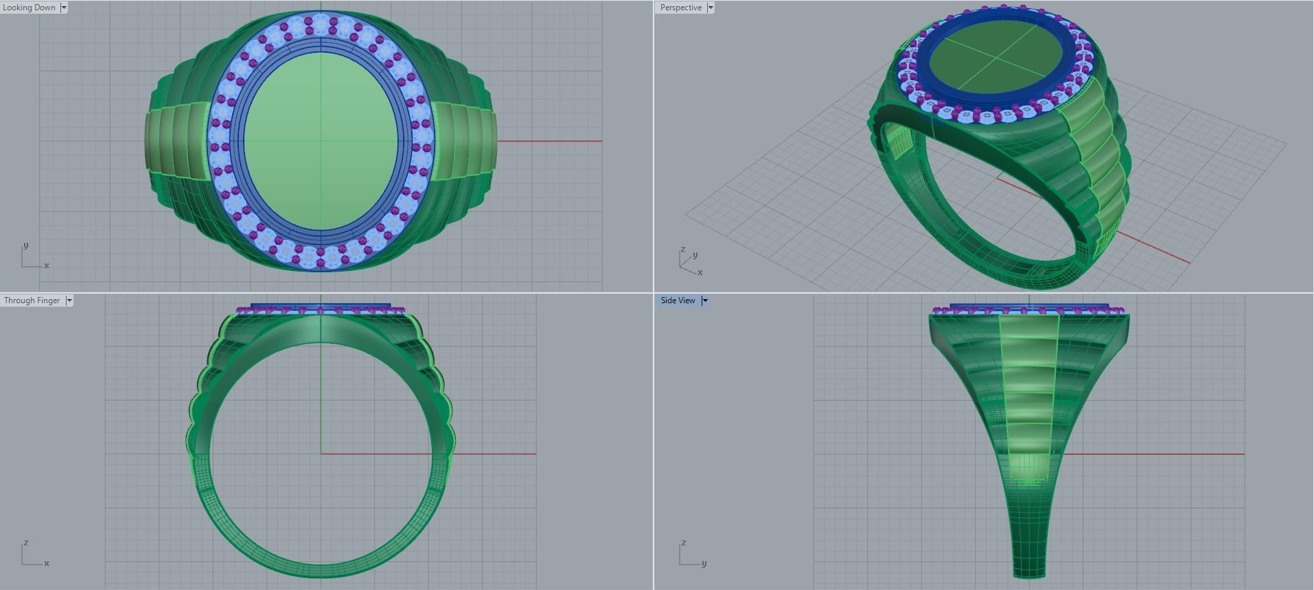 Man ring 3D printable for gold and silver 3D print model_2