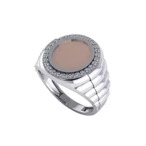 Man ring 3D printable for gold and silver
