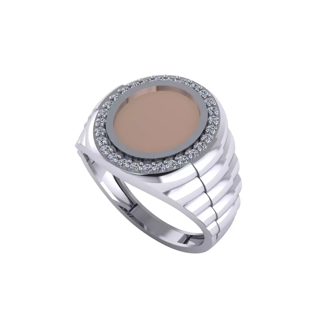 Man ring 3D printable for gold and silver 3D print model_0