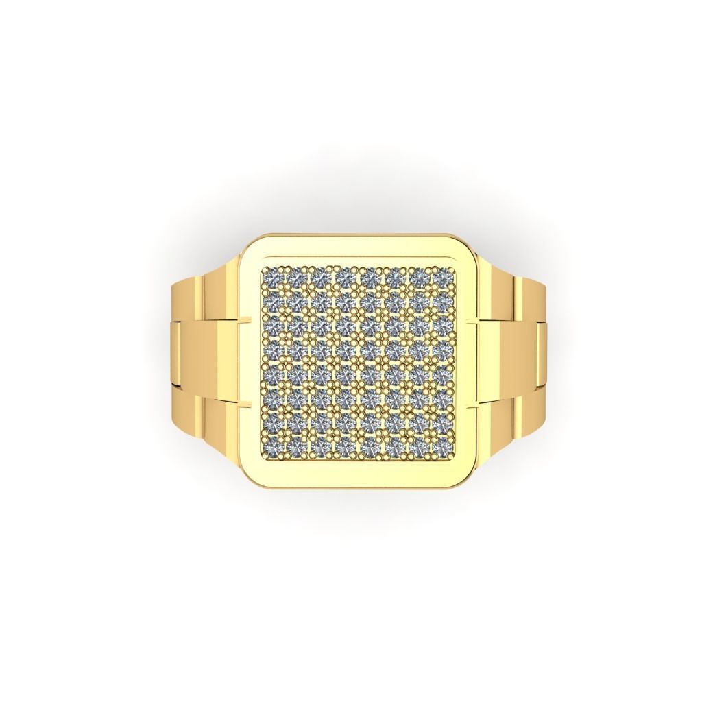 Man ring 3D printable for gold and silver 3D print model_1