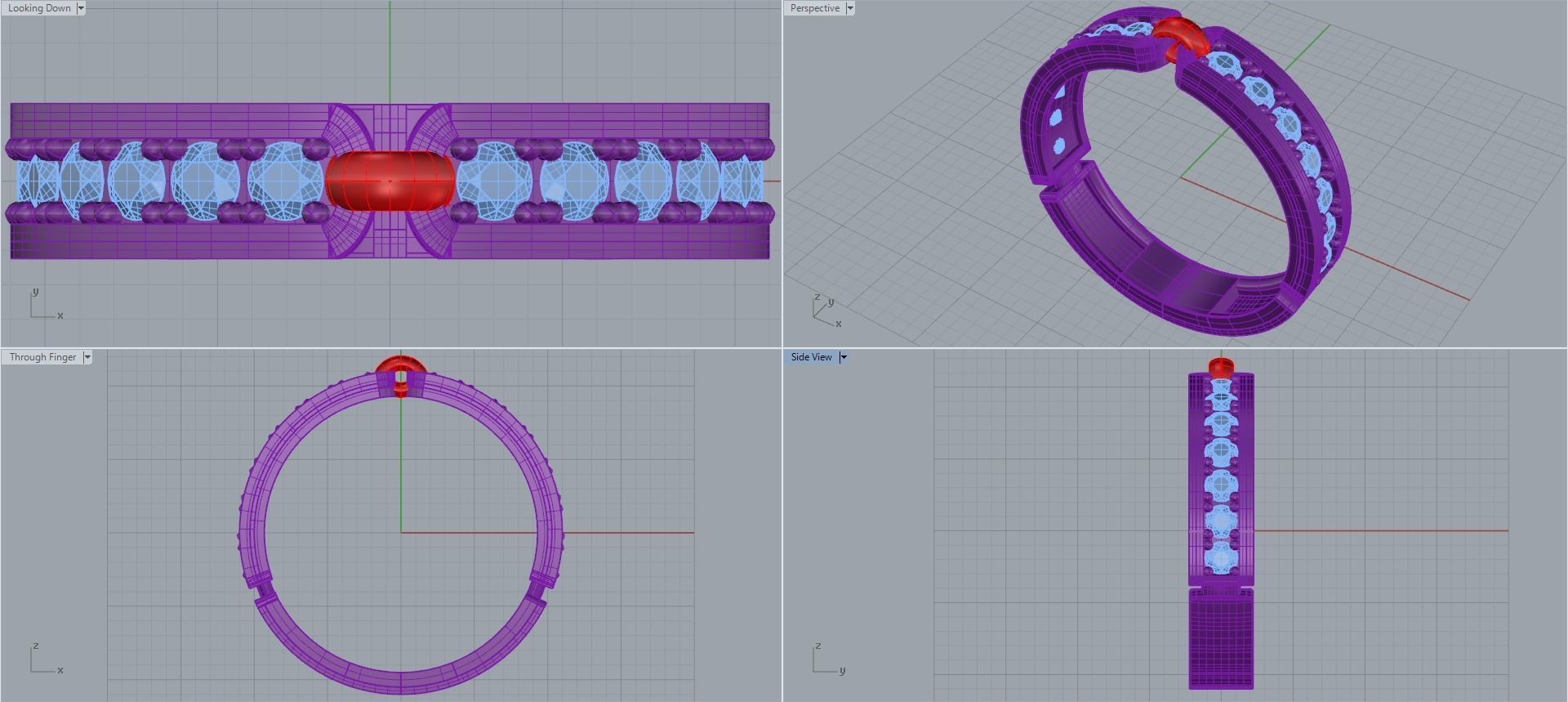 Man ring 3D printable for gold and silver 3D print model_2